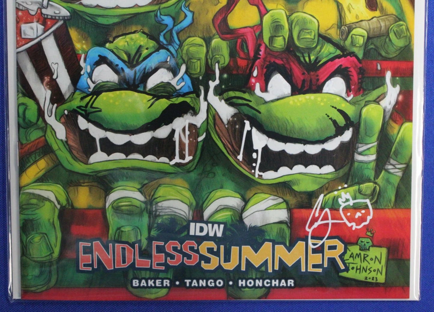 Saturday Morning Adventures TMNT Endless Summer SIGNED by Camron Johnson NM