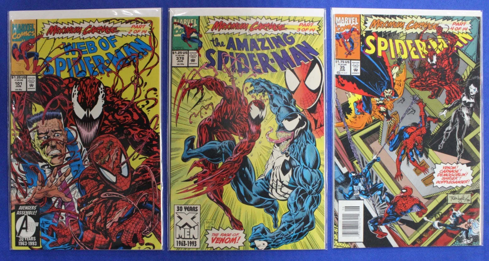 Maximum Carnage #1-14 Complete Set VF-VF/NM