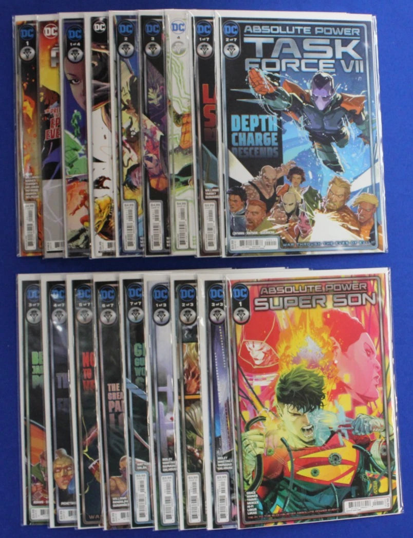 Absolute Power #1-4 + Task Force VII #1-7 & Extras Lot of 18 VF-VF/NM