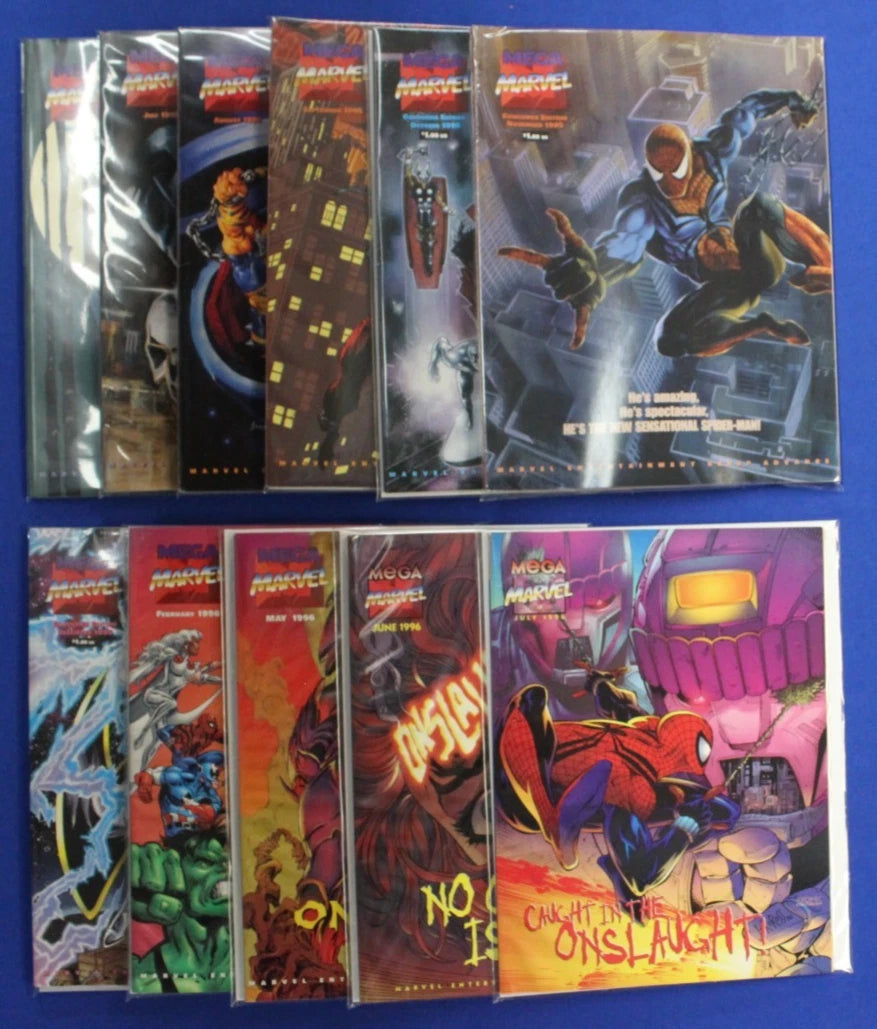 Mega Marvel Catalog Magazine Lot of 11 FN-VF