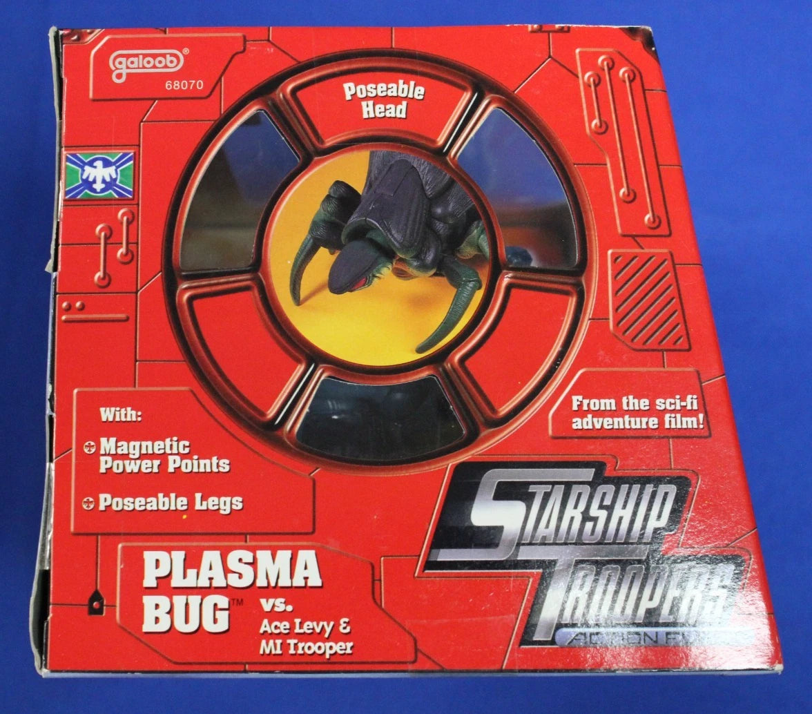 Galoob 1996 Starship Troopers Action Fleet Plasma Bug vs. Ace Levy &amp; MI Trooper Action Figure