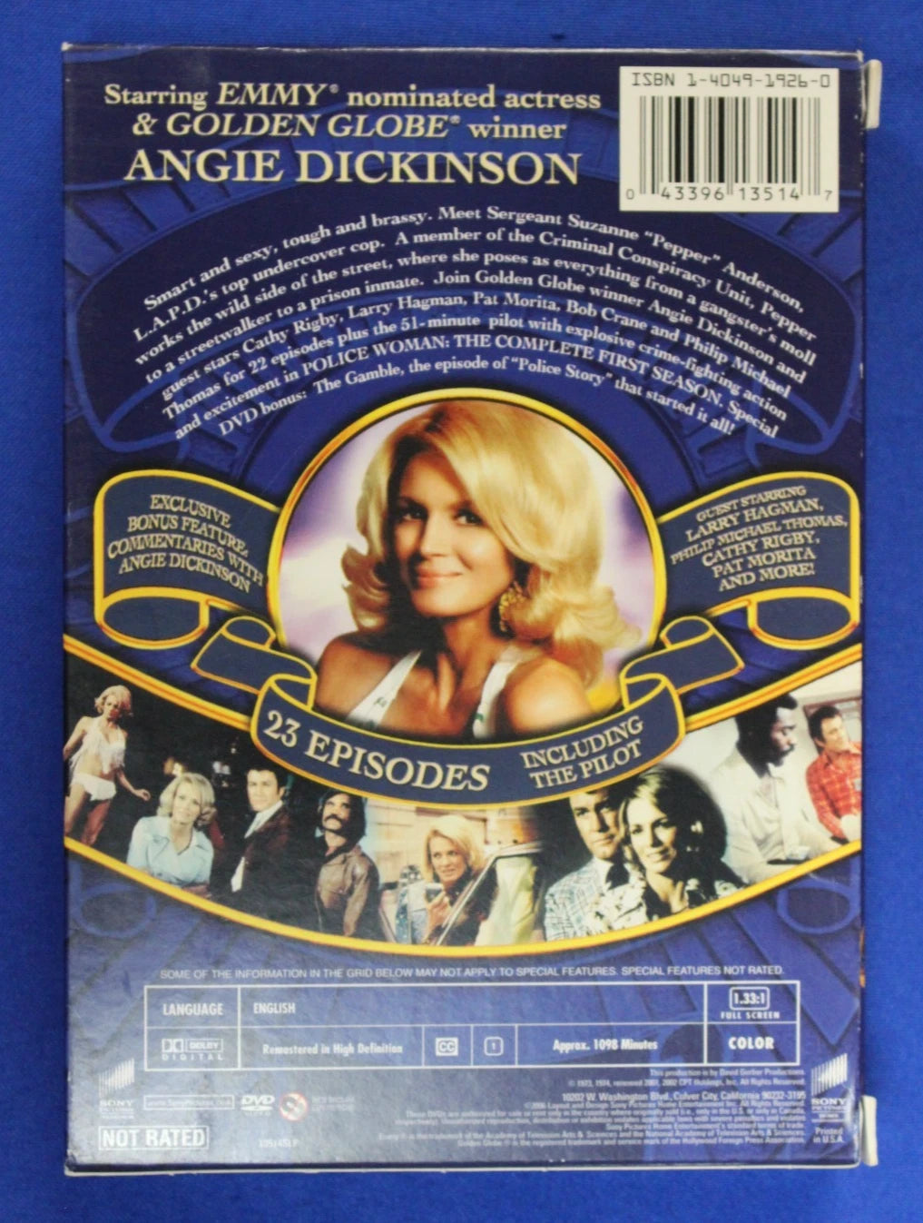 NBC 1974 Police Woman The Complete First Season DVD Set