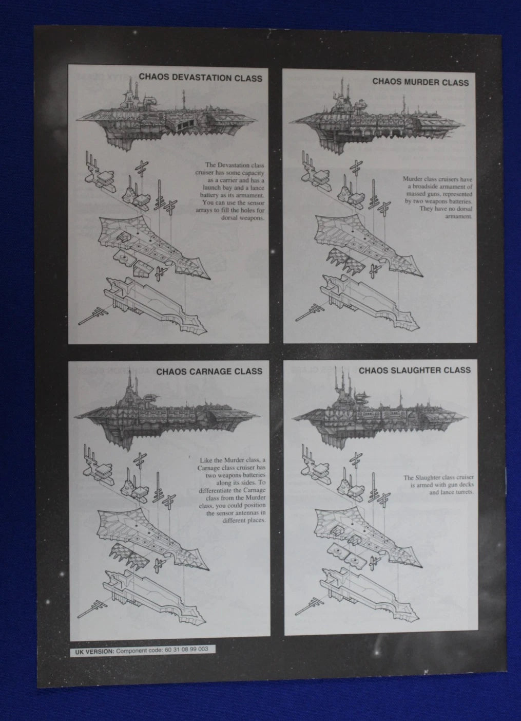 Games Workshop Warhammer 40k Battlefleet Gothic Core Rulebook + Extras