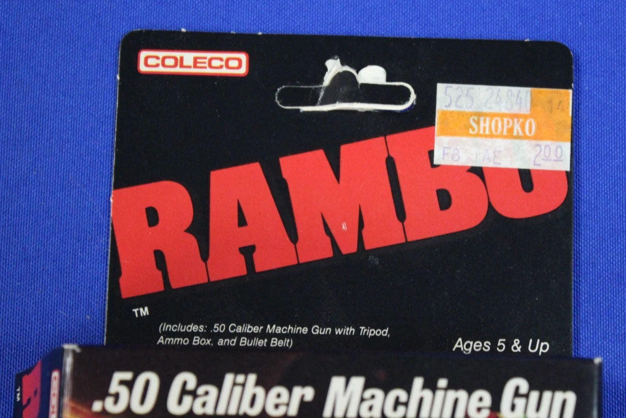Coleco 1986 Vintage Rambo Toy Weapons Lot Complete in Box