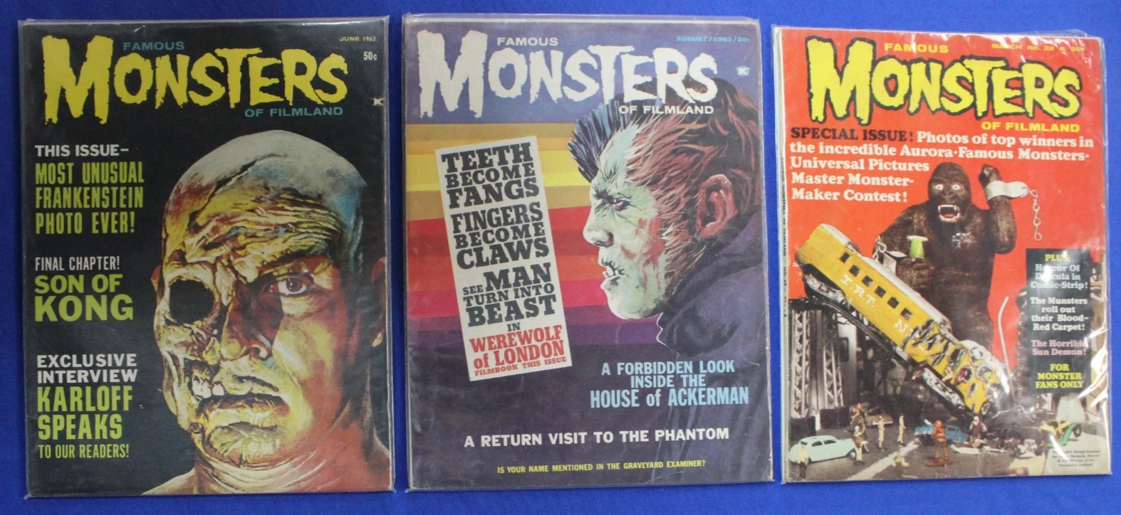 Famous Monsters of Filmland Magazine Lot of 39 FN-VF