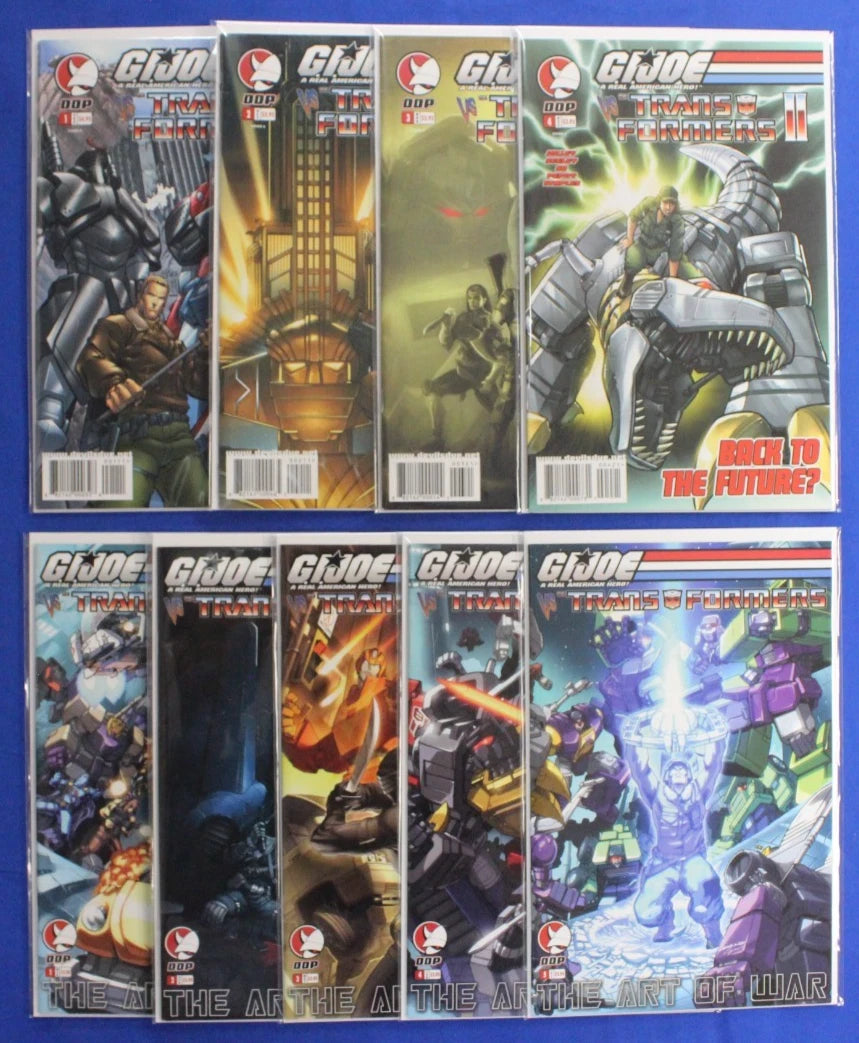 GI Joe vs. Transformers II #1-4 + Art of War #1-5 Lot of 9 VF