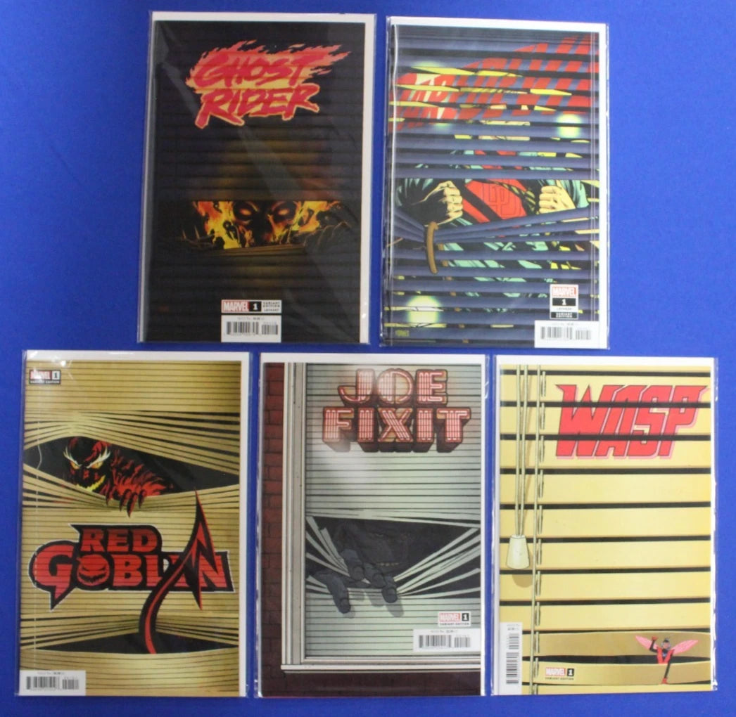 Marvel Window Shades Lot of 5 VF/NM