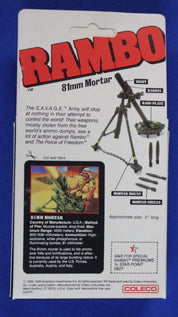 Coleco 1986 Vintage Rambo Toy Weapons Lot Complete in Box