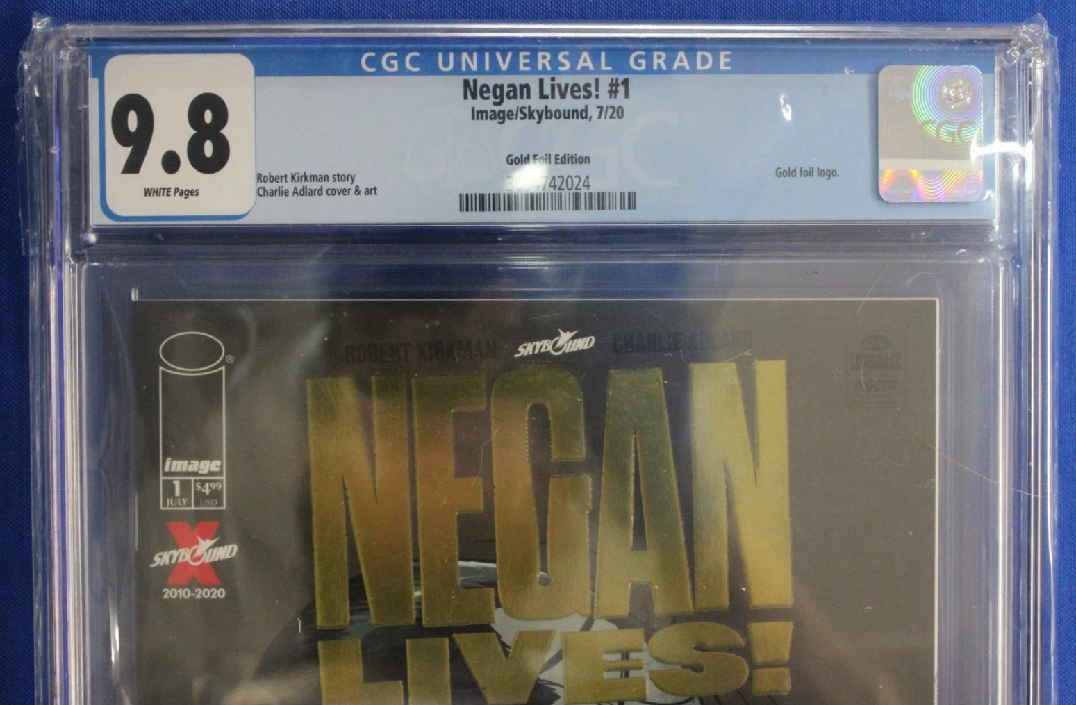 Negan Lives! #1 Gold Foil Variant CGC 9.8 NM/M