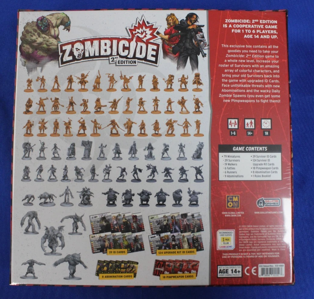 C-MON Zombicide 2nd Edition Kickstarter Game Bundle Set of 12 New and Sealed