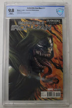 Load image into Gallery viewer, Invincible Iron Man #11 Venomized Villains Variant CBCS 9.8 NM/M
