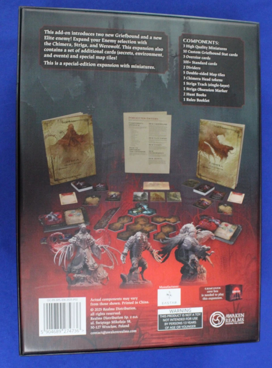 Awaken Realms Grimcoven Near Complete Base Game + Expansions + Upgraded Dice Set