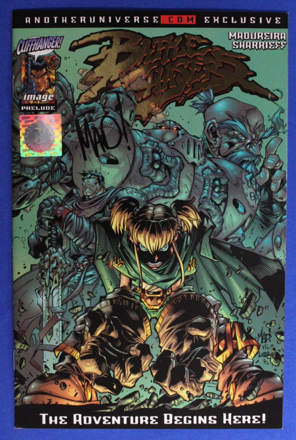 Battle Chasers Prelude Gold Foil Variant SIGNED by Joe Madureira w/ COA VF/NM