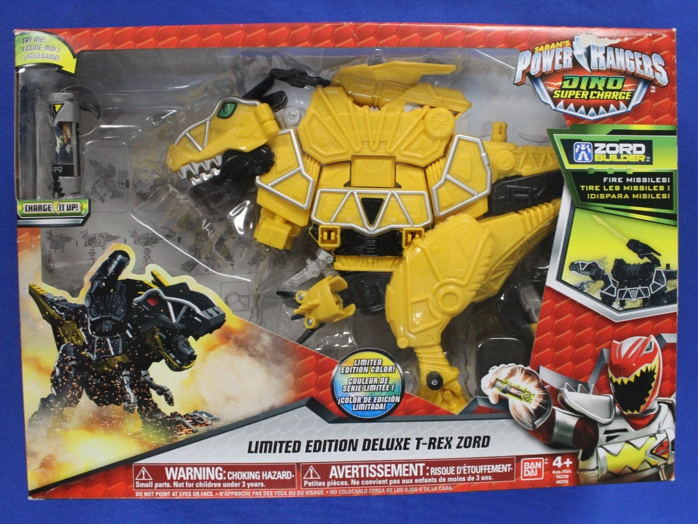 Bandai Power Rangers Dino Supercharge Deluxe Limited Edition T-Rex Zord