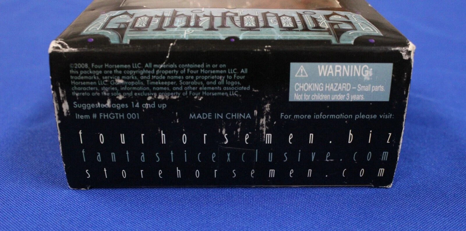2008 FANtastic Gothitropolis Timekeeper Four Horsemen RED Baraeth