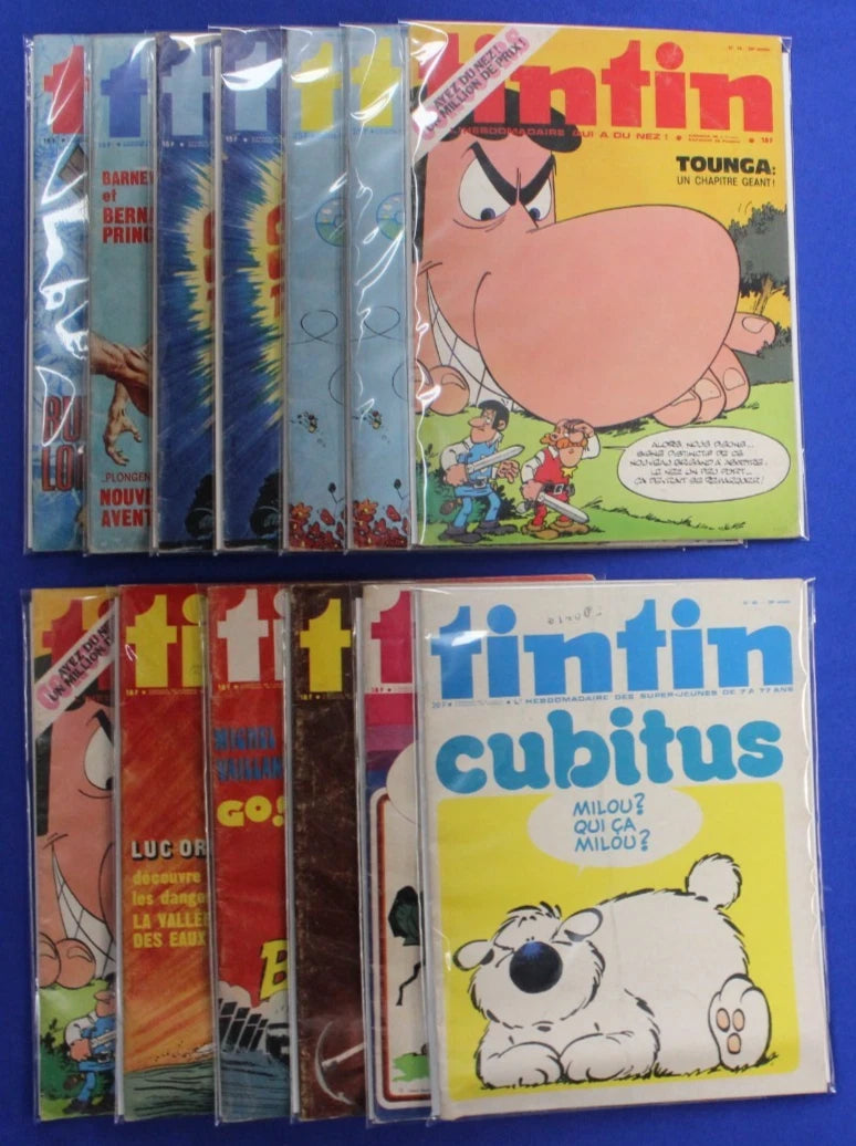 Tintin Lot of 13 VG-FN