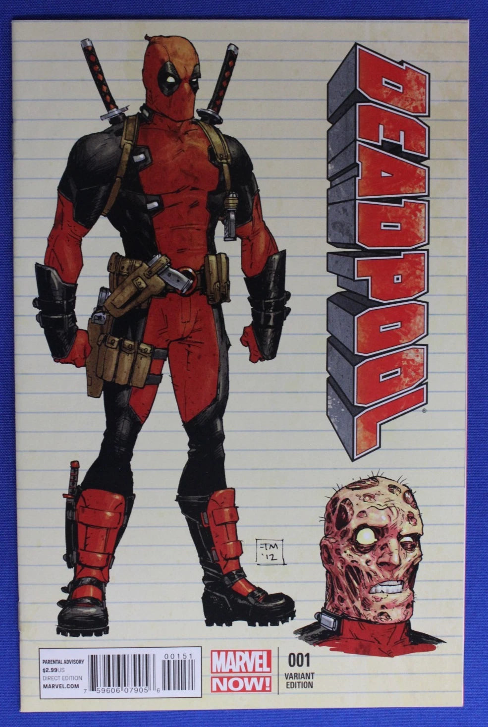 Deadpool #1 1:25 Tony Moore Variant VF/NM
