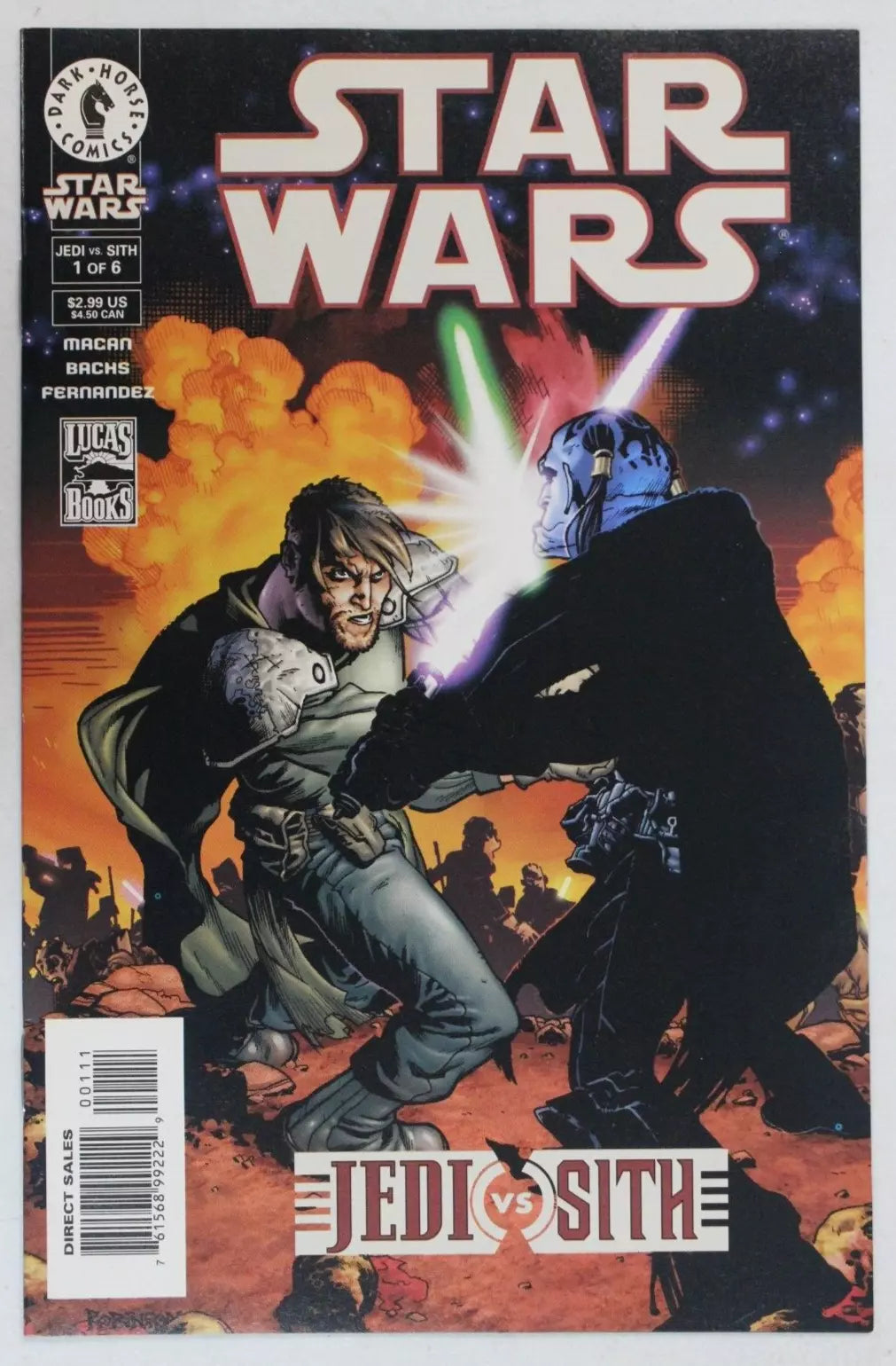 Star Wars Jedi vs Sith #1-6 Complete Set