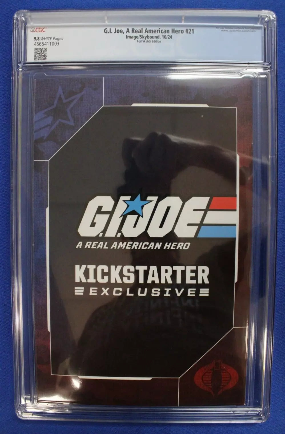 GI Joe A Real American Hero #21 Kickstarter Foil Sketch CGC 9.8 NM/M