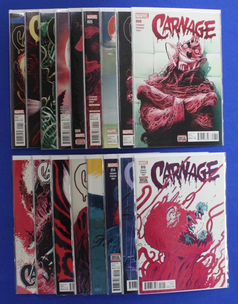 Carnage #1-16 Complete Set + Timely Comics #1 VF/NM