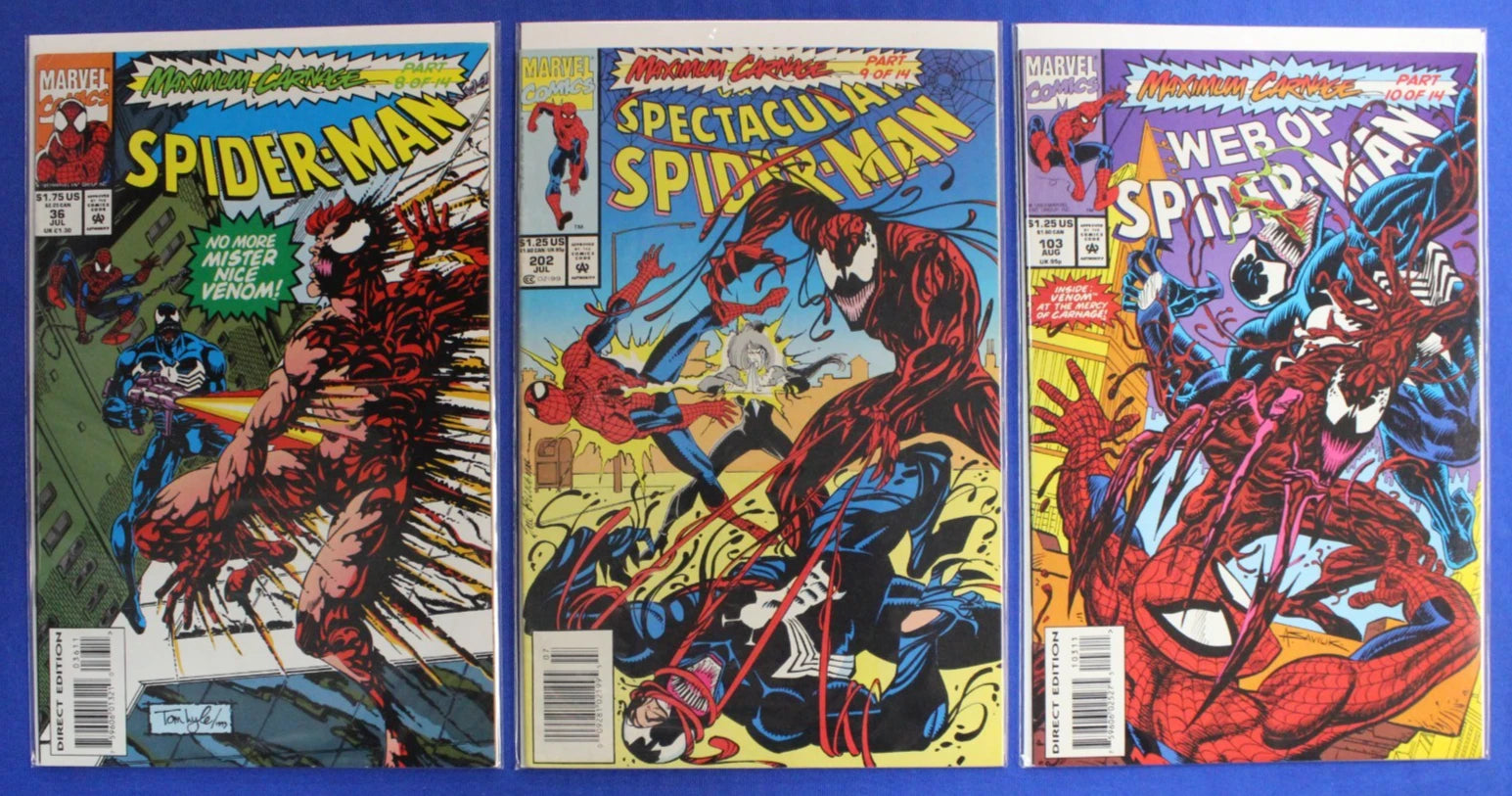 Maximum Carnage #1-14 Complete Set VF-VF/NM