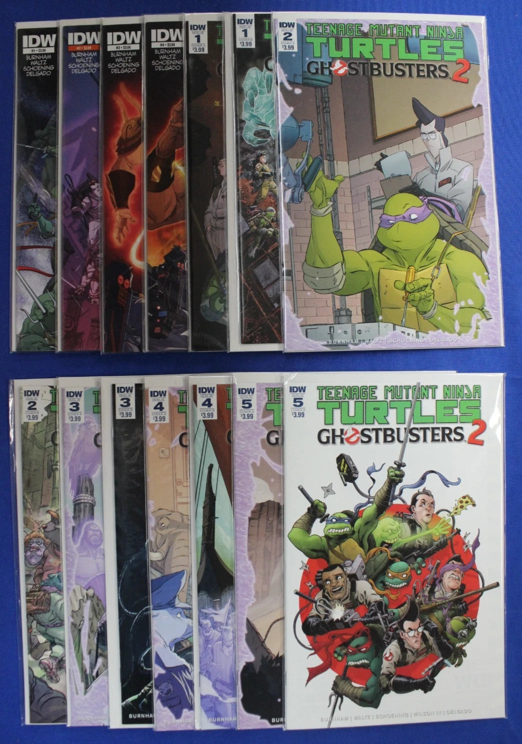 TMNT Ghostbusters #1-4 + 2 #1-5 Complete Sets + Variants Lot of 14 VF/NM