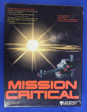 Legend Entertainment 1995 Mission Critical Complete 3 Disc + Floppy Patch