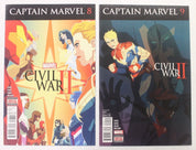 Captain Marvel #1-10 (2016) + 125-129 (2017) Full Run Set VF-VF/NM