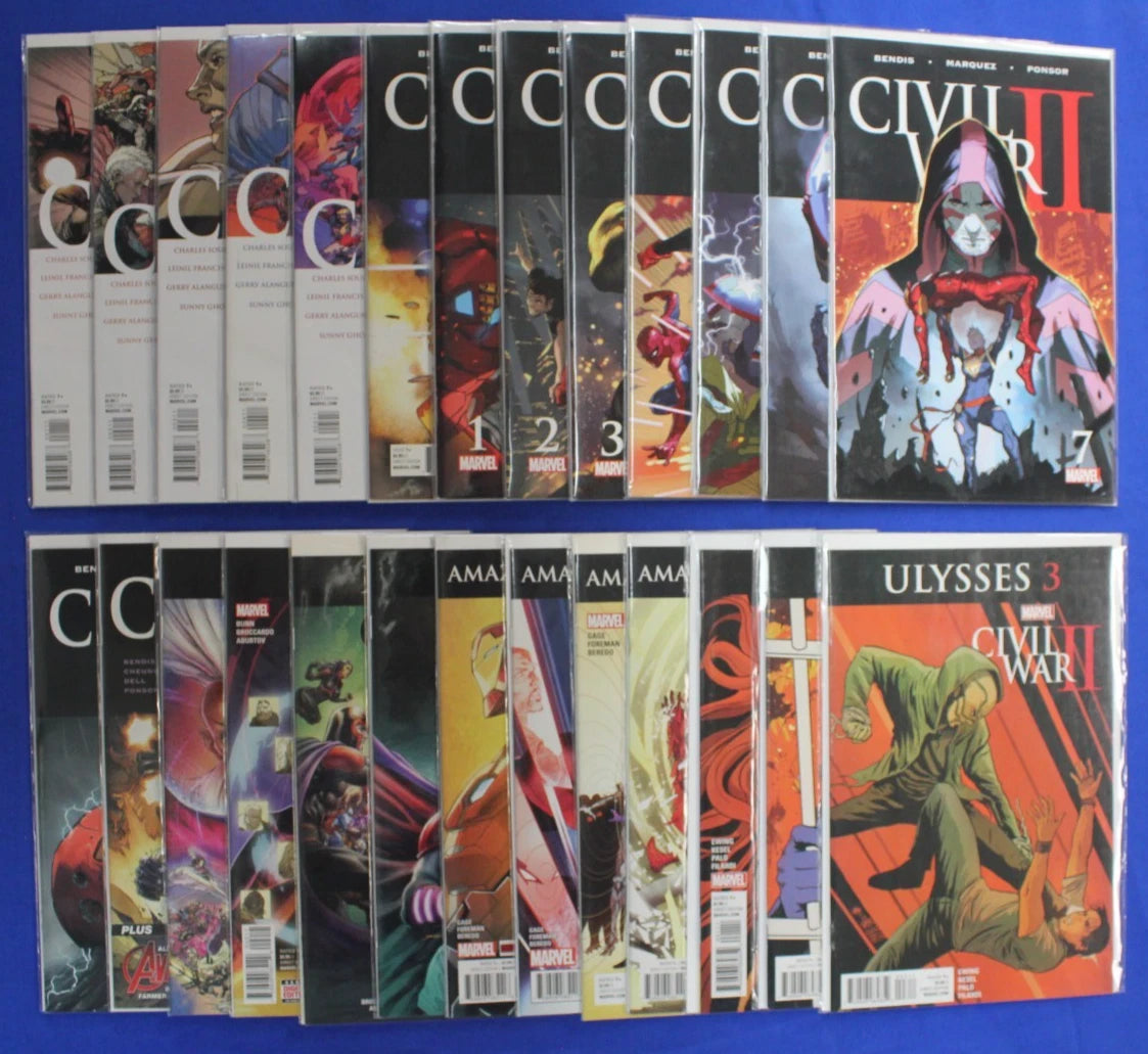 Civil War Secret Wars & Civil War II Lot of 26 VF-VF/NM