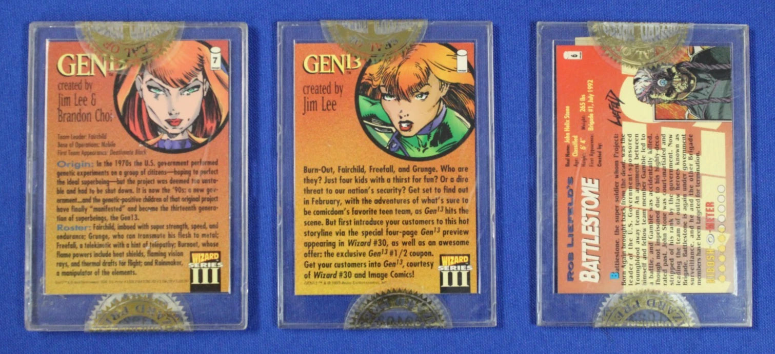 Wizard 23 Foil Comics Trading Cards