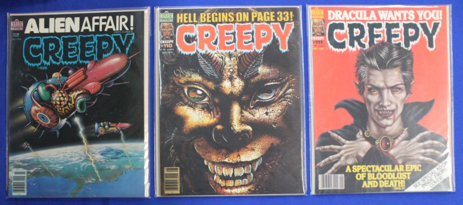 Creepy Magazine #76-113 Lot of 38 FN-VF