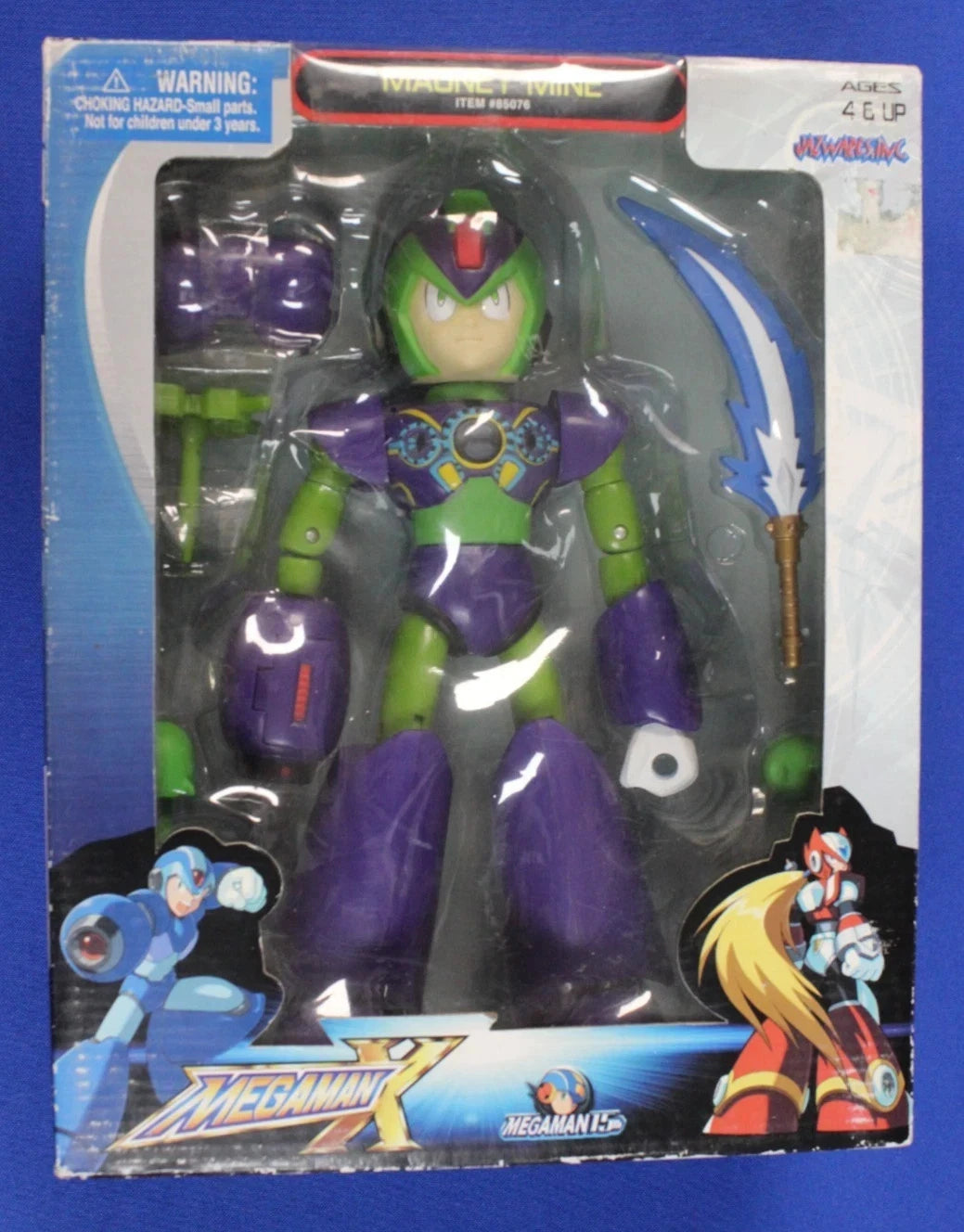 Mega Man X & Magnet Mine 10" Action Figure Lot of 2