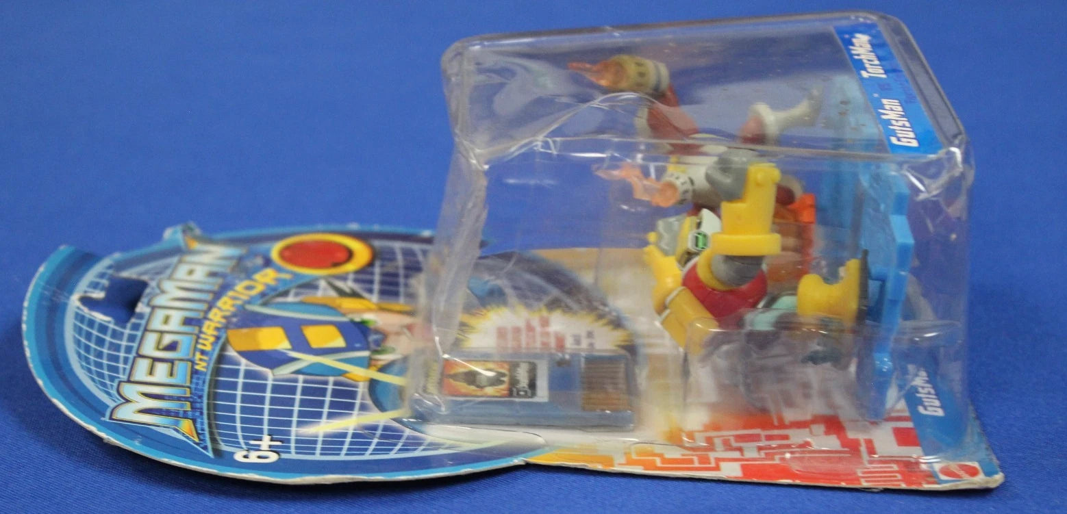 Megaman NT Warrior GutsMan vs TorchMan Figures in Box