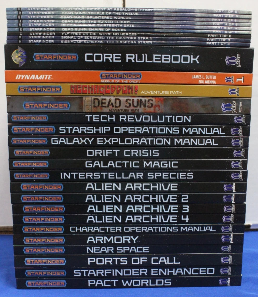 Starfinder RPG Pre-Owned Game Book Collection Lot of 29