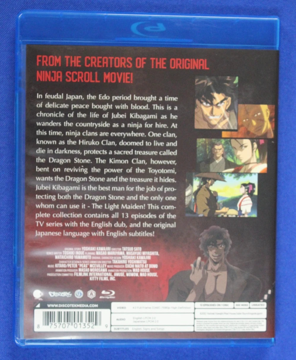 Ninja Scroll The Series Anime Blu Ray with Slipcase