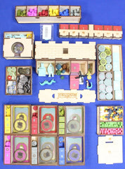 Odd Bird Feudum Queen's Army + Big Box w/ Organizer Kickstarter Board Game Lot