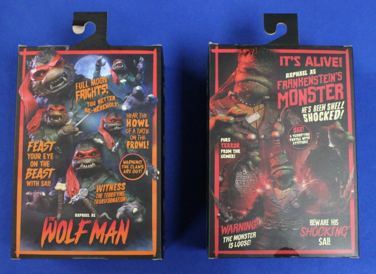 NECA 2023 TMNT x Universal's Monsters Action Figure Lot of 9