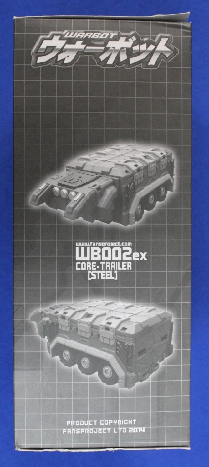 Fansproject Warbot WB002ex Steel Core Trailer + Ruthen Exclusive Figures