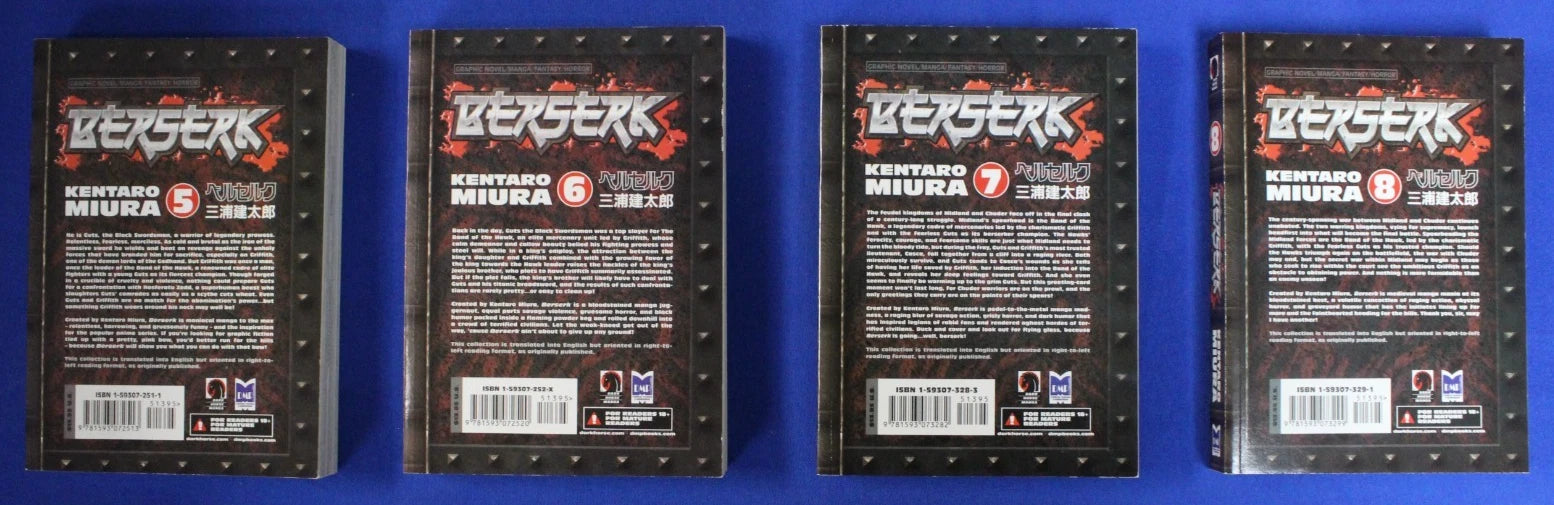 Berserk Vol 1-41 + Flame Dragon Knight English Manga Near Complete Paperback Set