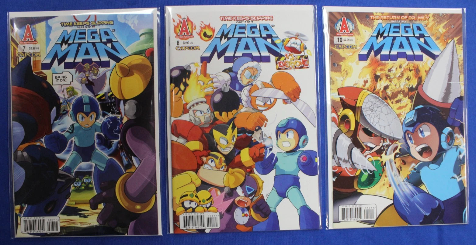 Mega Man #1-8, 10-14, 46 & FCBD + Variants Lot of 19 VF/NM