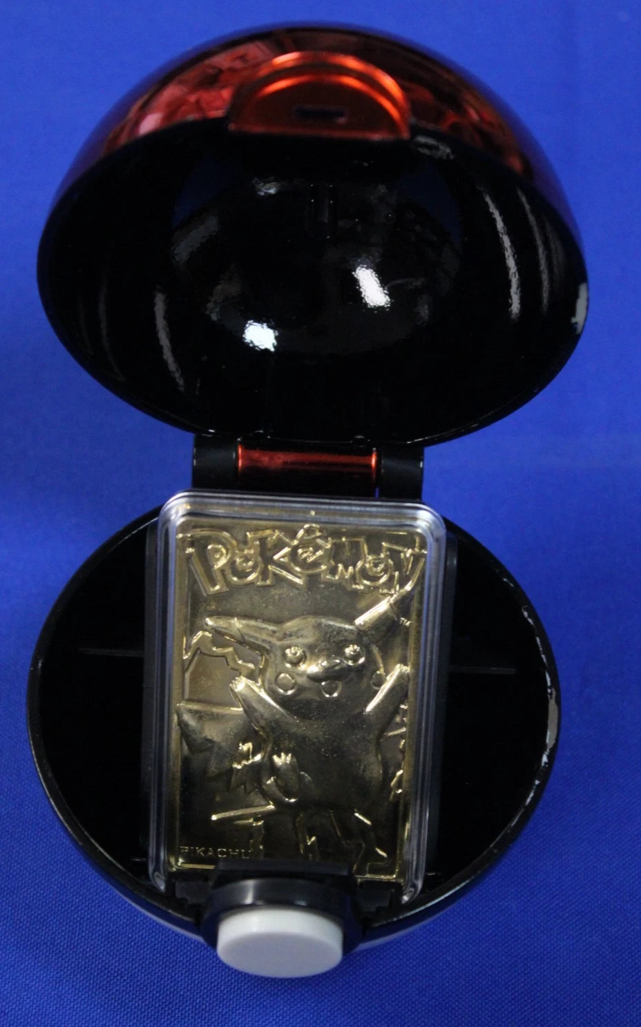 Pokemon Burger King 1999 23k Gold Pikachu + Togepi Trading Cards with Pokeball