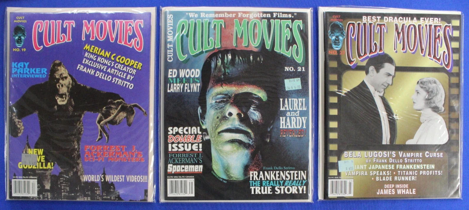Cult Movies Magazine Lot of 18 VF-VF/NM