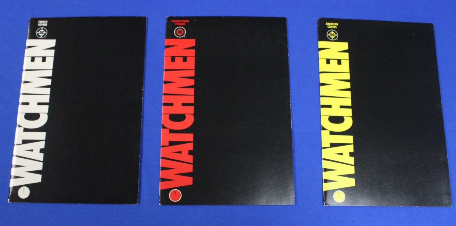 DC 1988 Watchmen Art Portfolio American & French Covers + Promotional Posters