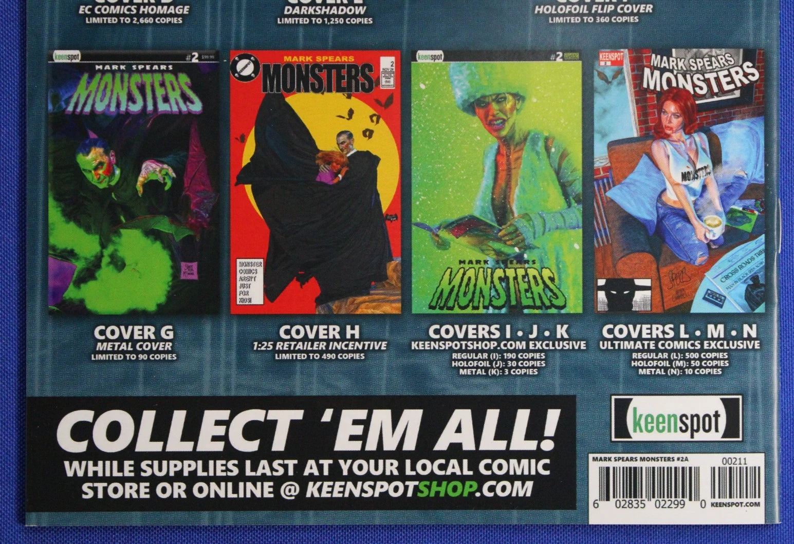 Mark Spears Monsters #2 Cover A 1st Printing NM