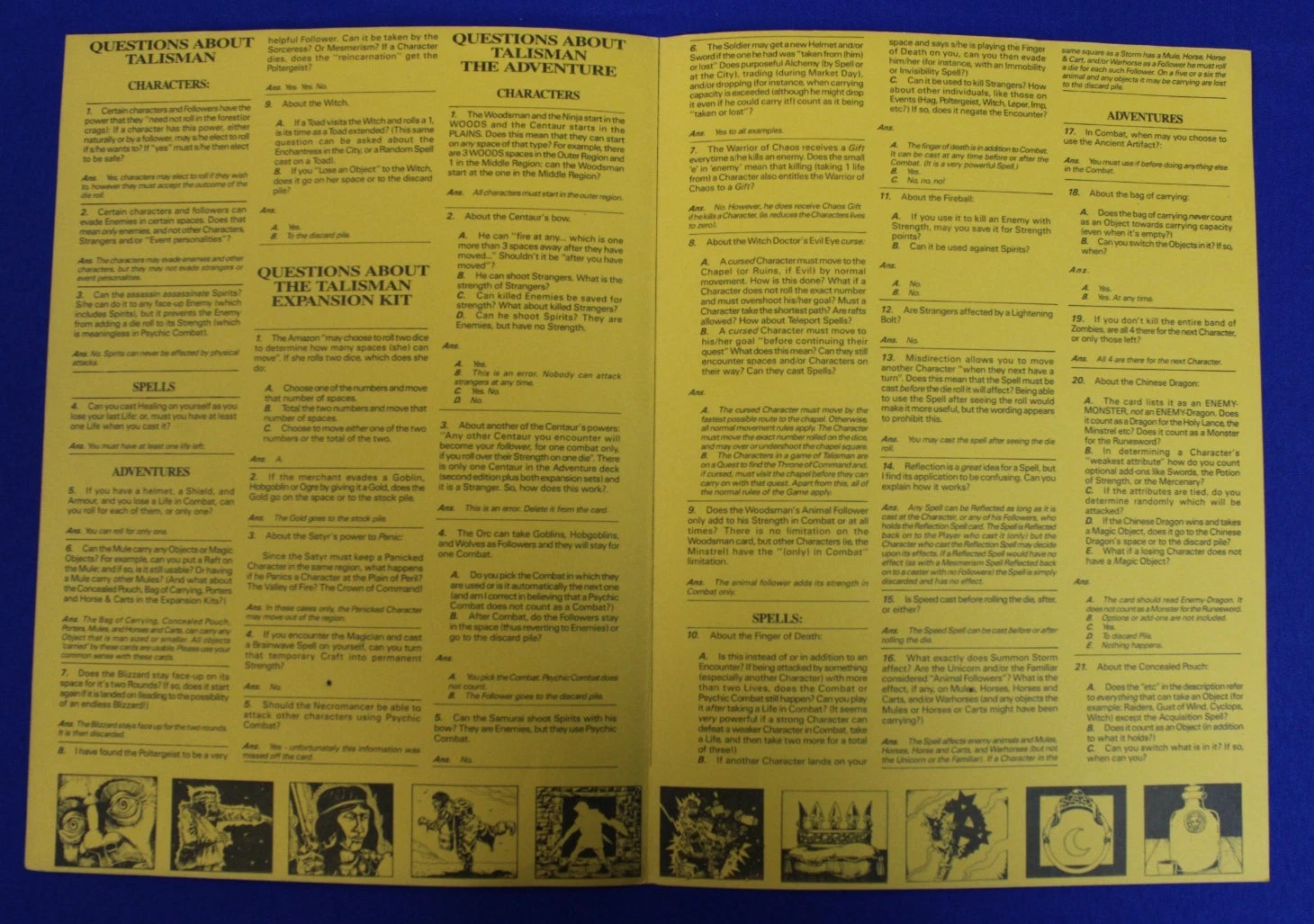 Games Workshop 1987 Talisman Dungeon Board Game Complete Expansion No Box