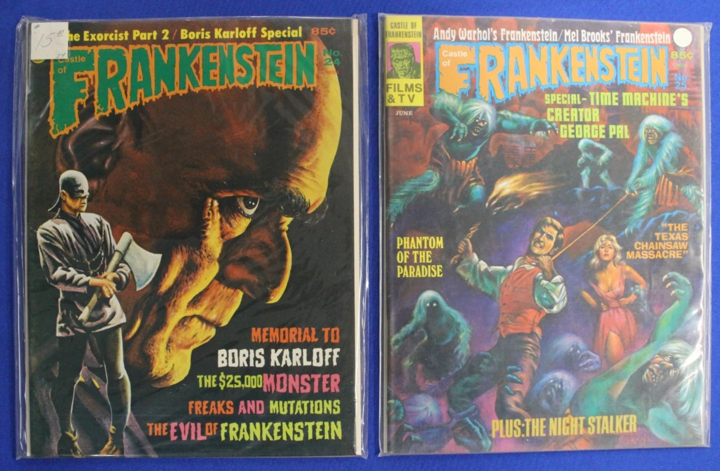 Castle of Frankenstein Magazine Lot of 21 FN