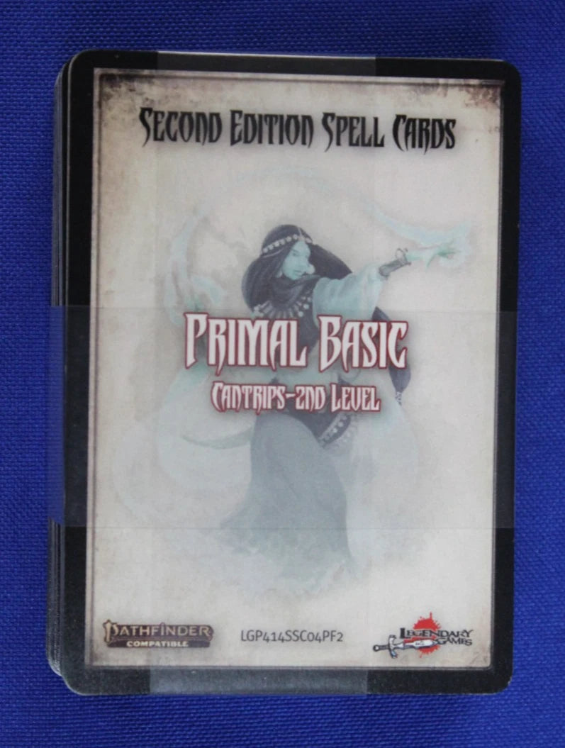 Pathfinder 2E Spell Cards & Basic Cantrips Lot of 6 Occult Focus Divine Primal