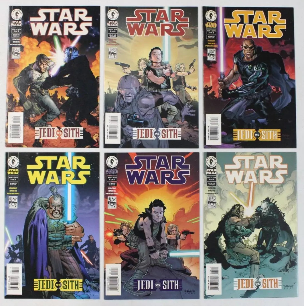 Star Wars Jedi vs Sith #1-6 Complete Set