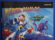 Mega Man X Super Nintendo SNES Original Manual Instruction Booklet ONLY