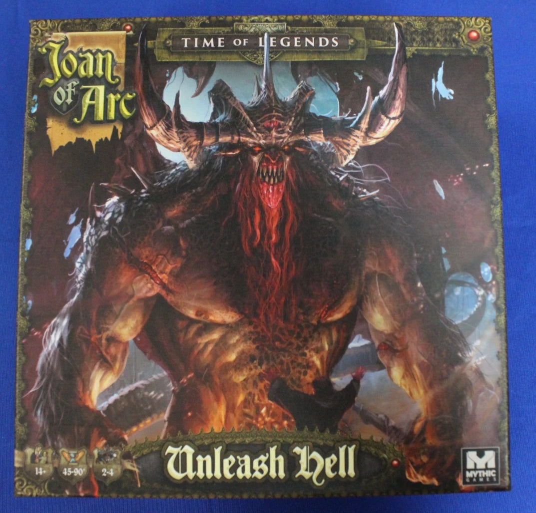 Mythic Legends Time of Legends Joan of Arc Kickstarter Board Game Unleash Hell Expansion